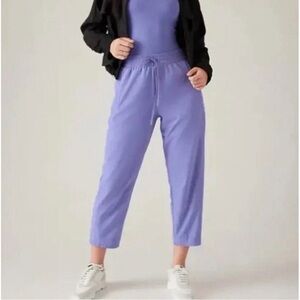 Athleta Arrival Straight Leg Ankle Pants Adonis Purple Size 6